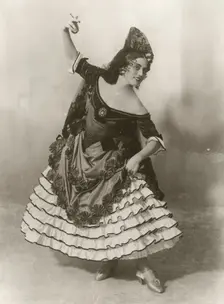 Swedish actress, Ebon Strandin (1894-1977), as Carmen in Geoges Bizet's 1922 opera. Creator: Unknown