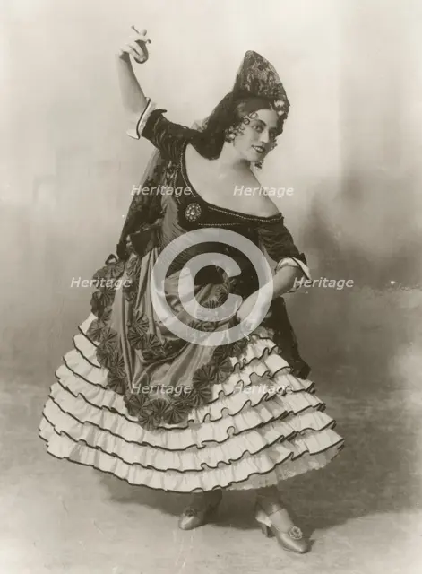 Swedish actress, Ebon Strandin (1894-1977), as Carmen in Geoges Bizet's 1922 opera.
 Creator: Unknown.
