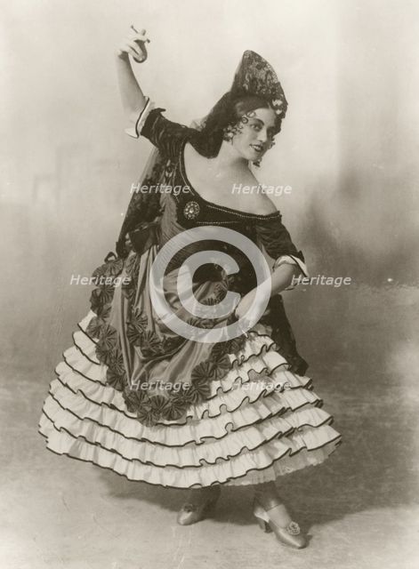 Swedish actress, Ebon Strandin (1894-1977), as Carmen in Geoges Bizet's 1922 opera.
 Creator: Unknown.