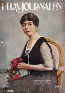 Swedish Crown Princess Margareta, coloured cover of Filmjournalen number 1, 1919. Creator: Unknown