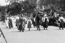 Swedish division in Olympic Parade, 1912. Creator: Bain News Service