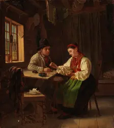 Swedish Folks, 1867. Creator: Karl Emanuel Jansson