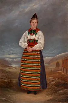 Swedish Lady, ca. 1893. Creator: Antonio Zeno Shindler