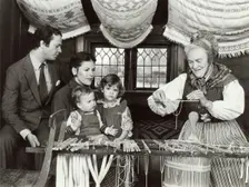 Swedish Royal Family at a candle dipping display, Skansen Folklore Museum, Stockholm, 1980. Creator: Unknown