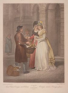 Sweet China Oranges, sweet China Cries of London, c1870. Artist: Anon