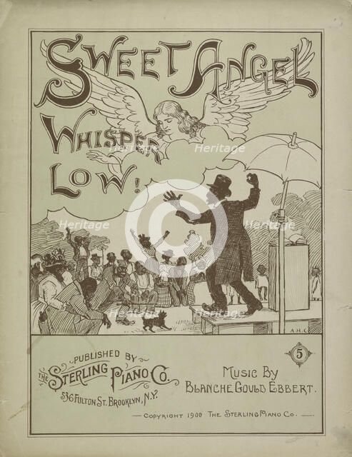 'Sweet angel, whisper low', 1900. Creator: A. H. C..