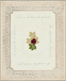 Sweet is the Dream Divinely Sweet (valentine), c. 1840. Creator: Unknown