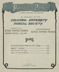 Sweet Lucindy 1901. Creator: Unknown