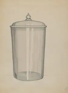 Sweet Meat Jar, c. 1936. Creator: Dorothy Posten