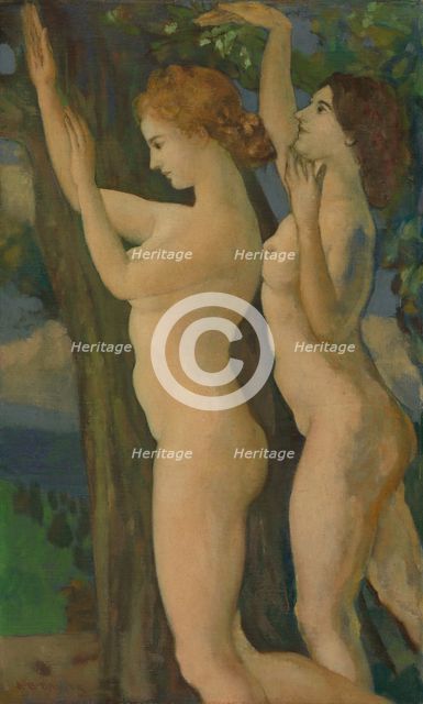 Sweet Tremulous Leaves, 1922/1923. Creator: Arthur Davies.