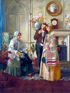 Sweethearts 1892. Artist: Walter Dendy Sadler