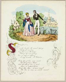 Sweetly Breaths the Vernal Spring (valentine), c. 1842. Creator: Unknown