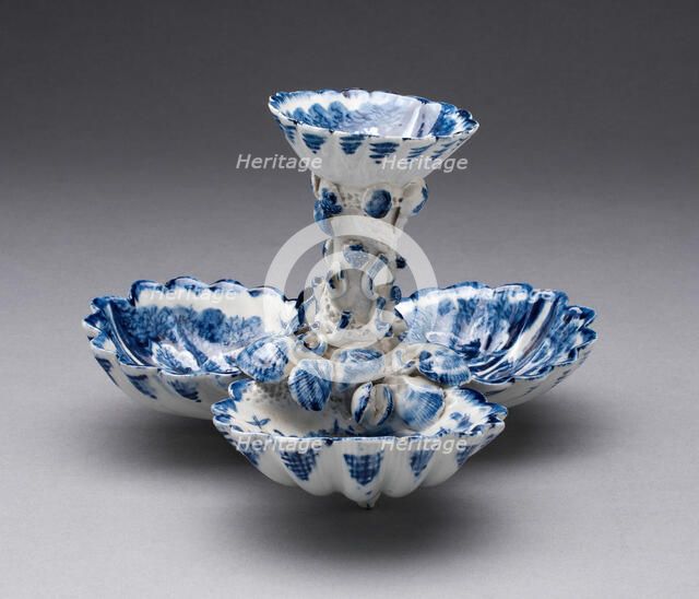 Sweetmeat Dish, Bow, 1750/60. Creator: Bow Porcelain Factory.