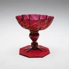 Sweetmeat Dish, Bohemia, c. 1750. Creator: Bohemia Glass