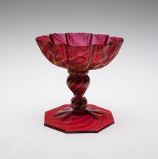 Sweetmeat Dish, Bohemia, c. 1750. Creator: Bohemia Glass