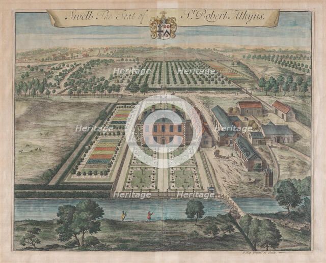 Swell, The Seat of Sir Robert Atkyns, [1712] reissued 1768. Creator: Johannes Kip.