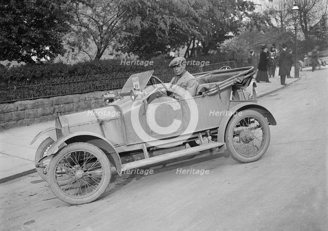 Swift car taking part in a motoring trial, c1920s(?)  Artist: Bill Brunell.
