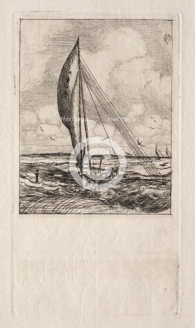 Swift Sailing Proa, Mulgrave Archipelago, Oceania, 1866. Creator: Charles Meryon (French, 1821-1868).
