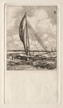 Swift Sailing Proa, Mulgrave Archipelago, Oceania, 1866. Creator: Charles Meryon (French, 1821-1868)