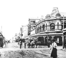 Swift's Jewellery Store on the corner of Wickham and Brunswick Streets, Fortitude Valley, 1901. Creator: Unknown