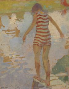 Swimmer Girl, 1913. Creator: Oskari Paatela