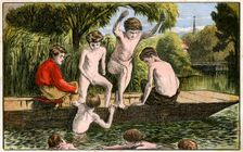 Swimming, 19th century(?)