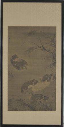 Swimming Geese, Ming dynasty, 15th century. Creator: Lin Liang