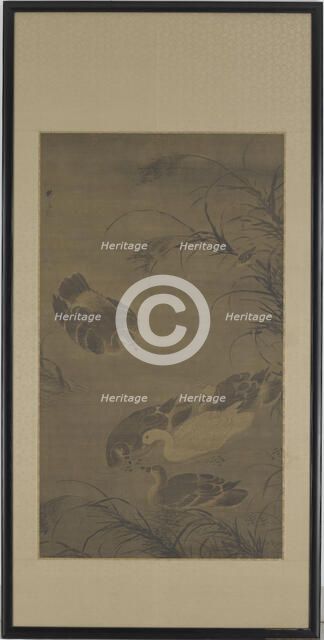 Swimming Geese, Ming dynasty, 15th century. Creator: Lin Liang.