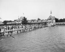 Swimming pool, Belle Isle Park, Detroit, Mich., between 1900 and 1910. Creator: Unknown