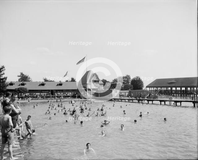 Swimming pool, Belle Isle Park, Detroit, Mich., between 1900 and 1910. Creator: Unknown.