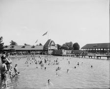 Swimming pool, Belle Isle Park, Detroit, Mich., between 1900 and 1910. Creator: Unknown