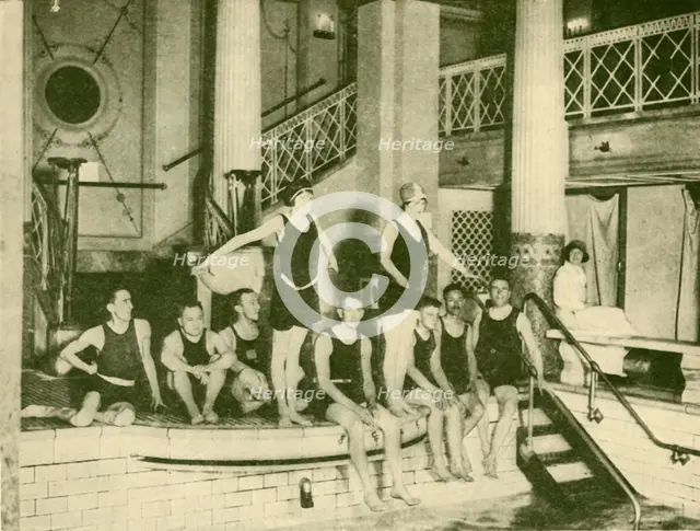 'Swimming Pool, "Berengaria", . Creator: Unknown.