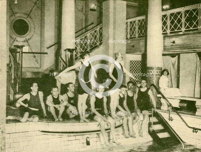 'Swimming Pool, "Berengaria", . Creator: Unknown.