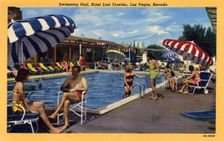 Swimming Pool, Hotel Last Frontier, Las Vegas, Nevada 1950