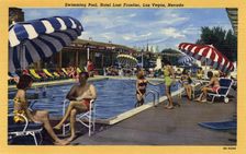 Swimming Pool, Hotel Last Frontier, Las Vegas, Nevada 1950