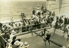 Swimming pool on board the RML Atlantis c1929-c1939(?)