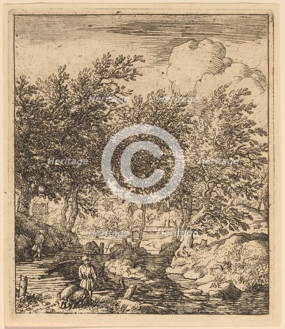 Swineherd, probably c. 1645/1656. Creator: Allart van Everdingen.
