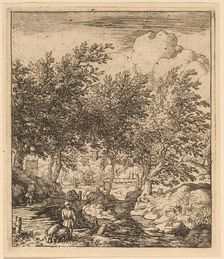 Swineherd, probably c. 1645/1656. Creator: Allart van Everdingen