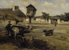 Swines, 1889. Creator: Nikolai Dmitriyevich Kuznetsov