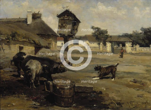 Swines, 1889. Creator: Nikolai Dmitriyevich Kuznetsov.