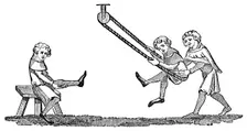 Swing exercise from the Quintain, (1833)