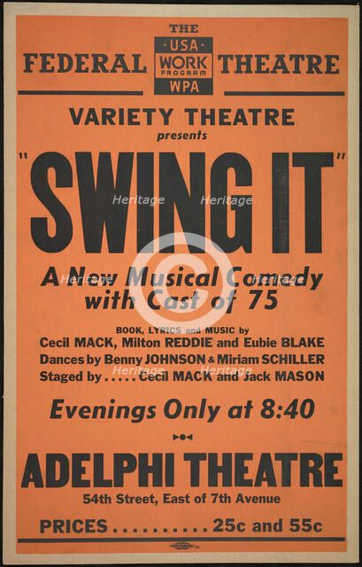 Swing It, New York, 1937. Creator: Unknown.