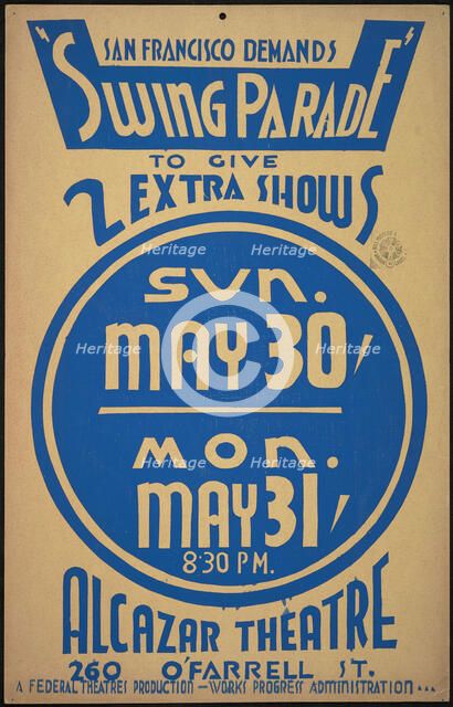 Swing Parade, San Francisco, 1937. Creator: Unknown.