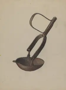 Swinging Lamp, c. 1938. Creator: Roy Weber