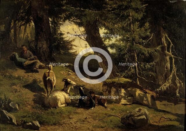 Swiss Landscape, 1860. Creator: Gerard Bilders.