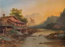 Swiss Mountain Village 1831, (1938). Artist: Louis Etienne Watelet