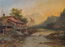 Swiss Mountain Village 1831, (1938). Artist: Louis Etienne Watelet