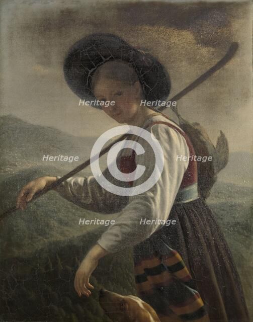 Swiss Peasant Woman, 1820-1821. Creator: Cornelis Cels.