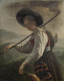 Swiss Peasant Woman, 1820-1821. Creator: Cornelis Cels