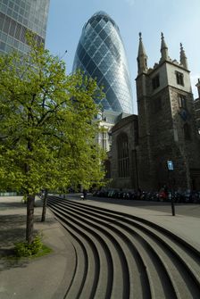 Swiss Re Gherkin, 2009. Creator: Ethel Davies